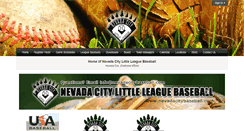 Desktop Screenshot of nevadacitybaseball.com